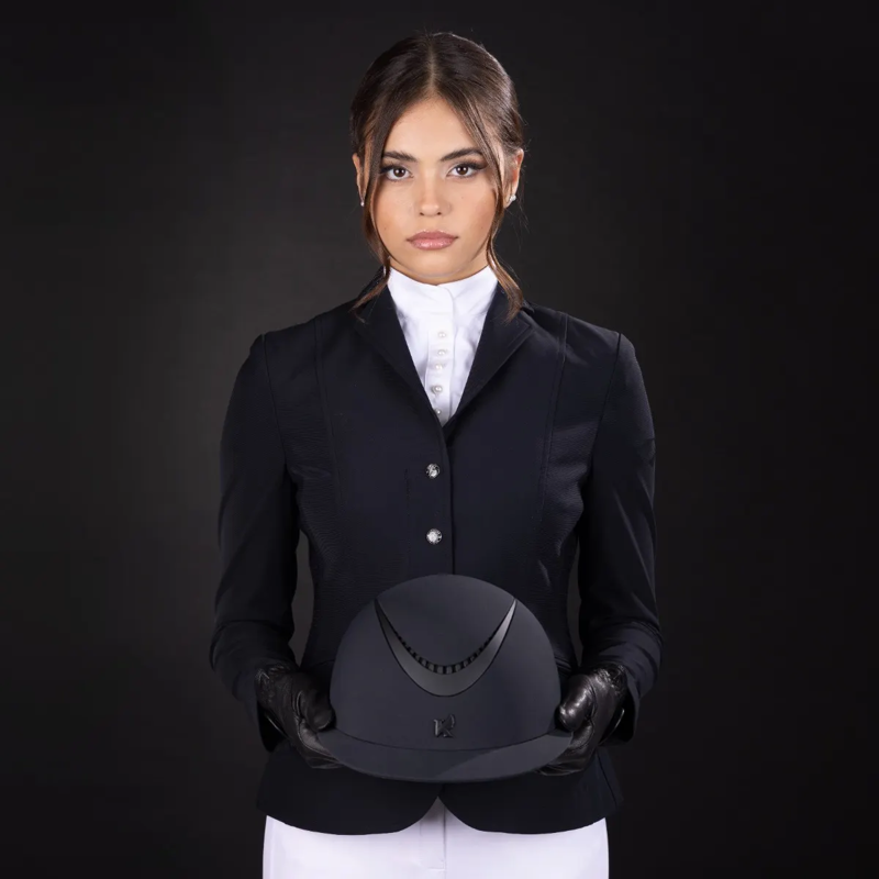 Shires Karben Aria Ellipse Riding Hat - Black-4